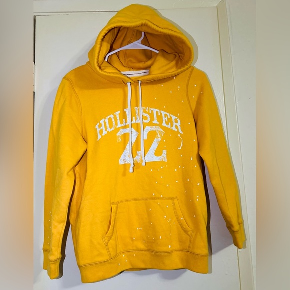 Hollister Other - Youth Hollister Mustard Yellow Hoodie with White Accents (L)